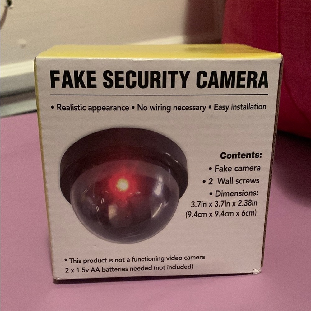 Black Fake Security Camera